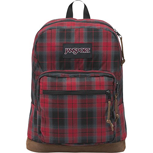 Jansport - Right Pack Digital Edition Student/Laptop Backpack, One Size, Red Plaid IPlaid