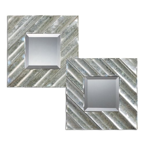 Uttermost Jovan Silver Square Mirrors (Set of 2)