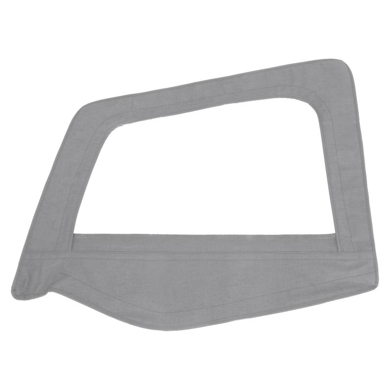 Soft Top Door Skin W/ Frame 87-95 Wrangler YJ Driver Side Denim Gray Smittybilt