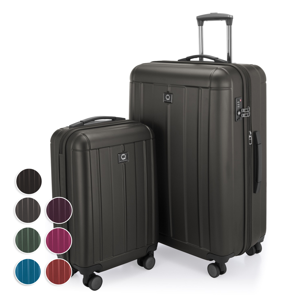 Hauptstadtkoffer - Kotti - 2er Koffer-Set Trolley-Set Rollkoffer Reisekoffer, Tsa, (S & L)