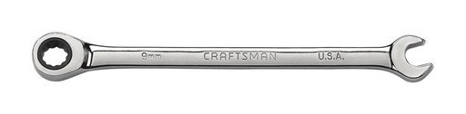 Craftsman 9 Millimeter X 9 Millimeter Metric Ratcheting Combination Wrench 10 in. Alloy Steel