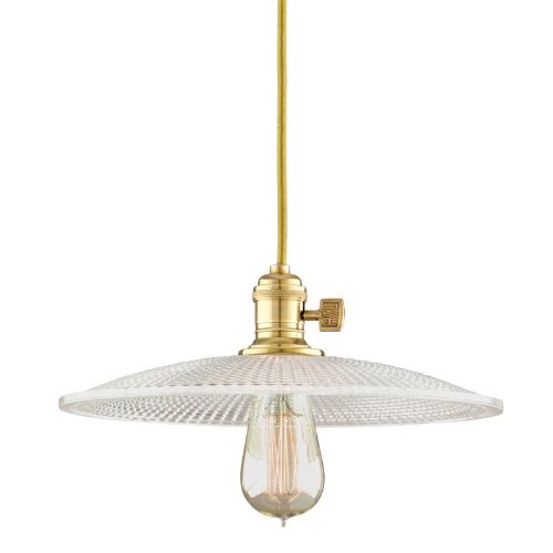 Hudson Valley Lighting 8002-GM4 Single Light Down Lighting Pendant with 11 Foot, Aged Brass