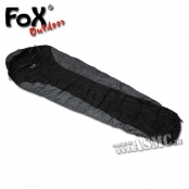 Mumienschlafsack Fox Outdoor Economic Schwarz/grau