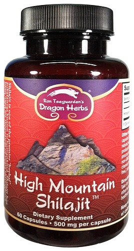 Dragon Herbs - High Mountain Shilajit 500 Mg. - 60 Vegetarian Capsules