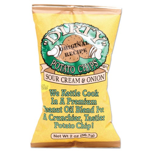 Dirty Sour Cream and Onion Potato Chips 2 Oz., PK25