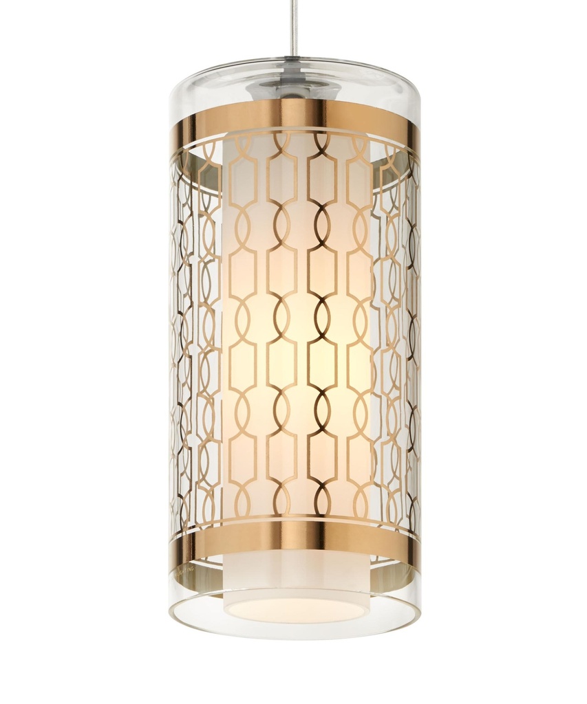 Modele 5" 1 Light Mini Pendant in White