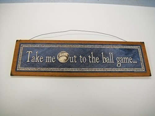 Take Me Out to the Ball Game Baseball Boys Sports Sign Art *