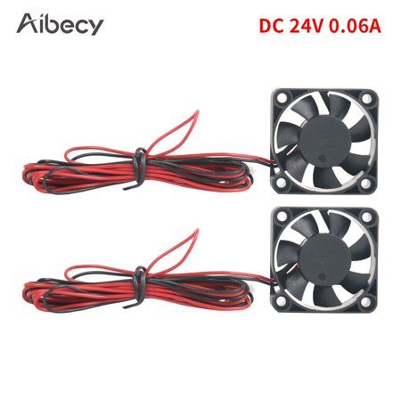 Aibecy 2pcs Brushless Cooling Fan 40*40*10mm DC 24V with Sleeve Bearing Compatible with Ender-3/Ender-3 Pro 3D Printer Extruder