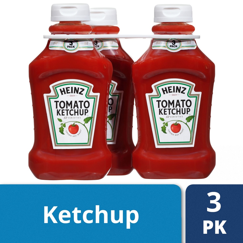 Heinz Tomato Ketchup  3 Ct Pack  44 Oz Bottles