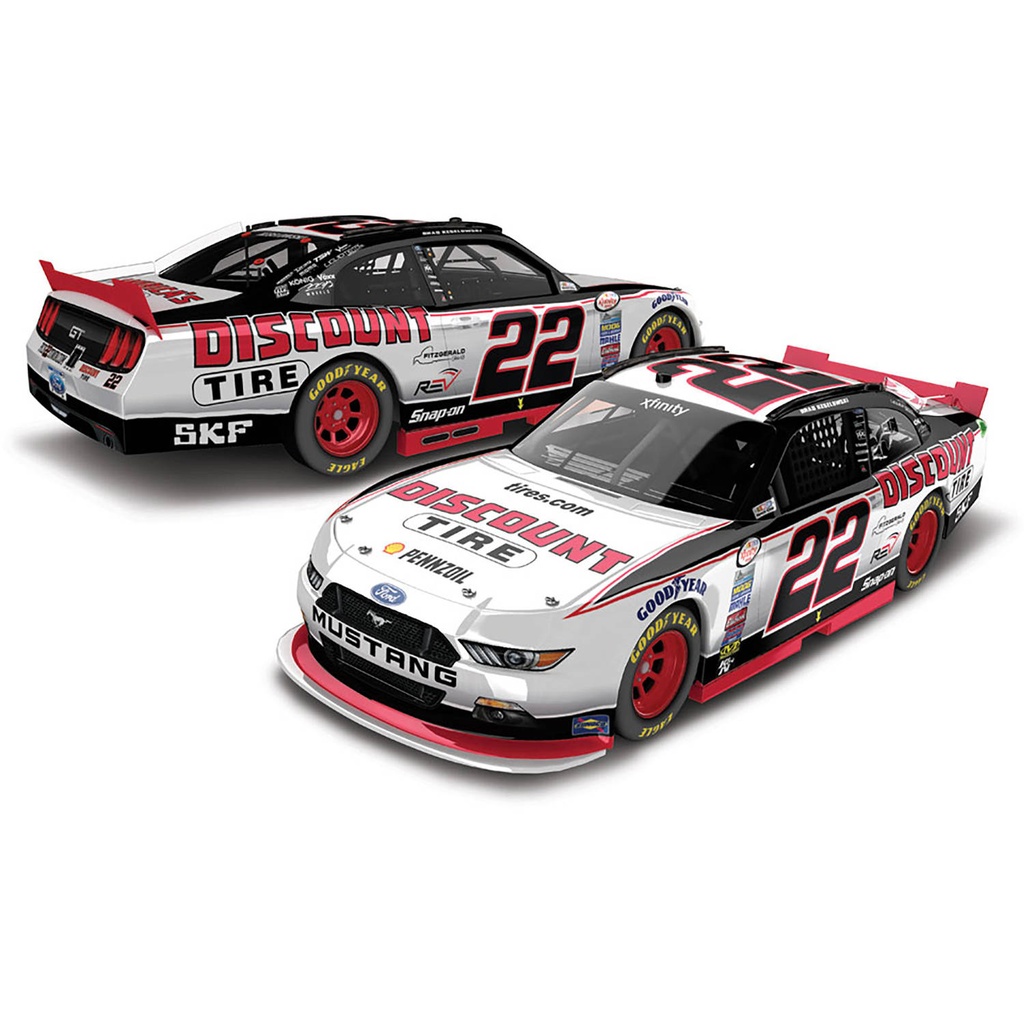 Lionel Racing Brad Keselowski #22 Discount Tire 2017 Ford Mustang Car 1:24th Scale ARC HO Official Diecast of the NASCAR Xfinity Series