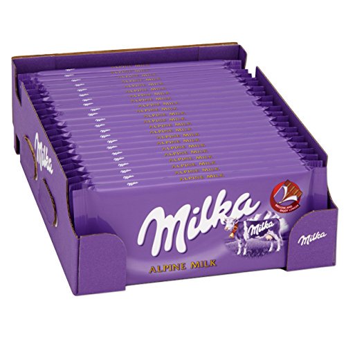 Milka Alpine Milk Chocolate 100G (Box of 22)