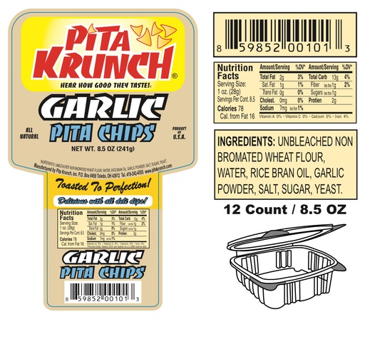 Pita Krunch /Pita Chips - Garlic