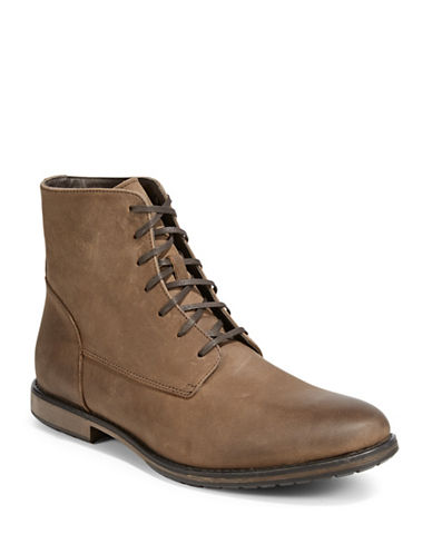 Black Brown 1826 Leather High-Top Boots-COGNAC-9.5