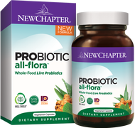 New Chapter All-Flora Probiotic Supplement Vitamin | 10 Billion CFU | 60 Vegan Caps