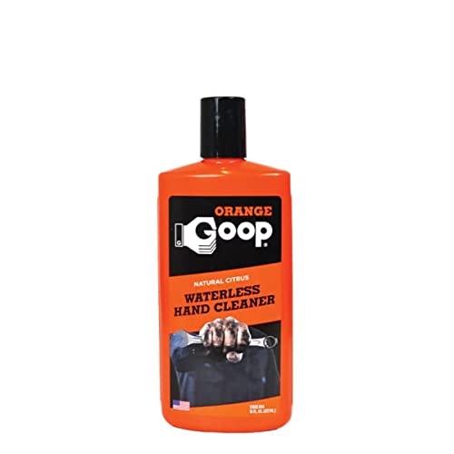 Goop Multi-Purpose Hand Cleaner Orange Citrus Scent - Waterless Hand Degreaser and Laundry Stain Remover - Non-Toxic Cleaner to Remove Dirt, Oil, Pain