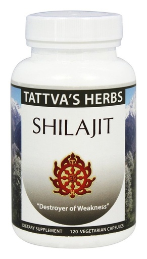 Tattva&apos;s Herbs - Organic Shilajit Extract - 120 Vegetarian Capsules