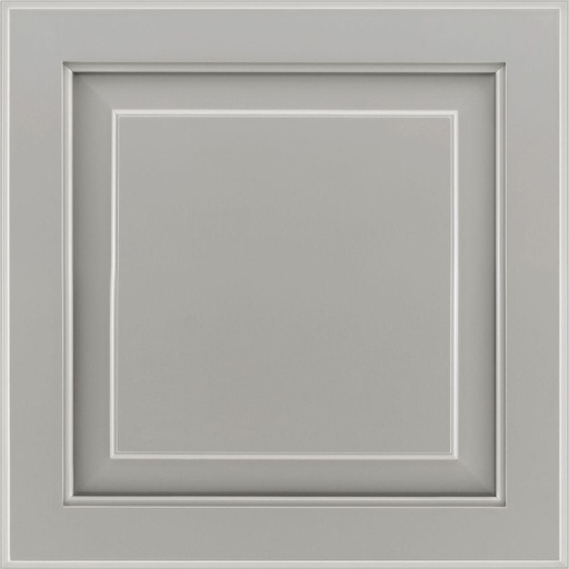 American Woodmark Charlottesville 14 1/2 X 14 1/2 in. Cabinet Door Sample in Soft Gray Painted