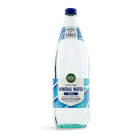 Whole Foods Market  Italian Still Mineral Water  33.8 Fl Oz - Pack of 6