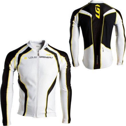 Louis Garneau 2010/11 Men's ECS Long Sleeve Cycling Jersey - 0823261 (White/yellow - M)