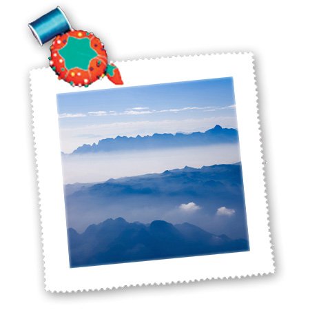 Aerial View of Mountain Layers  Vietnam - AS38 KSU0011 - Keren Su 10x10 Inch Quilt Square Qs-133176-1