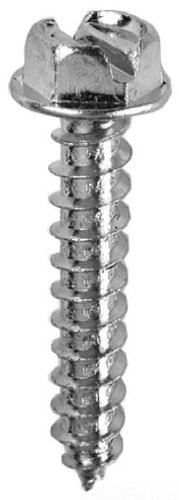 Sheet Metal Screw, #12 X 1-1/2 in, Zinc Plated Steel Hex Head Combination Drive, 50 PK