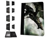 1104 - Cool Fun Scary Dragon Mythical Medievil Fire Love Design Amazon Kindle Fire HD 7'' 3th Generation 2013  Pouch Cover Book Style Defender Stand C